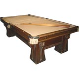 Antique Brunswick Arcade Pool Table