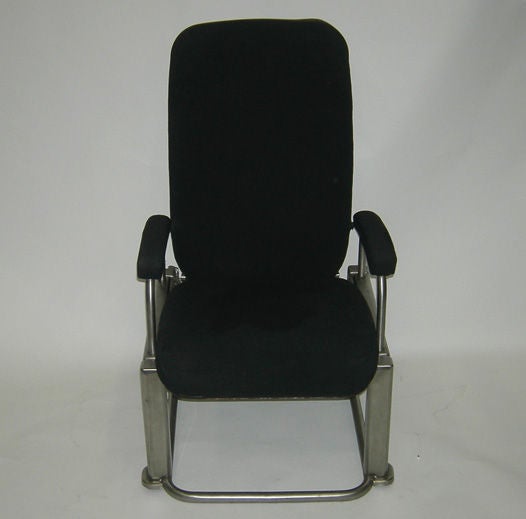 American Henry Dreyfuss Collapsible Train Chair