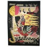 Vintage Undersea Theme Woven Tapestry