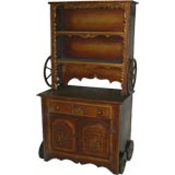 Santa Barbara Fantasy Carved Bookcase Cabinet