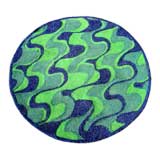 Psychedelic Themed Circular Rug