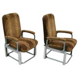 Pair of 20th Century Limited Train Chairs by Henry Dreyfuss