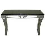 Art Deco Marble Topped Console Table