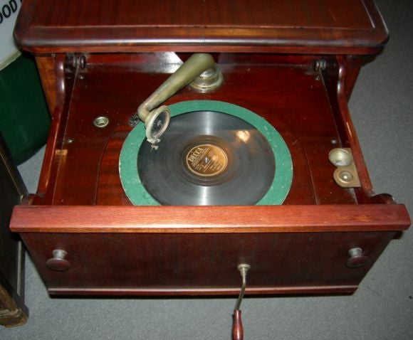 Before CD's, DVD's, stereo and television, and radio....there was the victrola. This was the center of home entertainment in the early twentieth century. And with an original price tag of $200, they certainly were out of reach for most of the