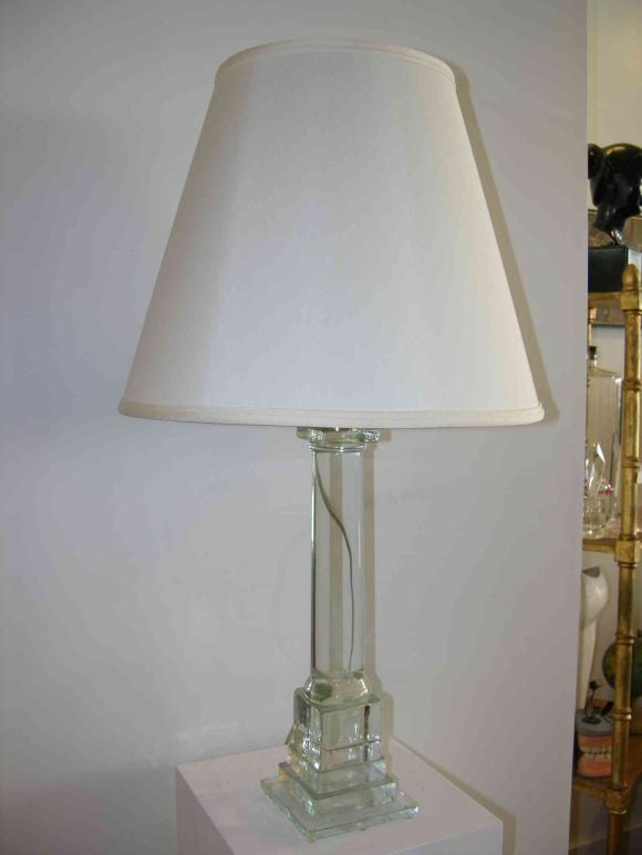 American Neoclassical Wicker Works Lamp