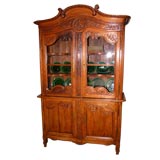 Early  1800'S Pine Normandy Wedding Buffet Deux Corps