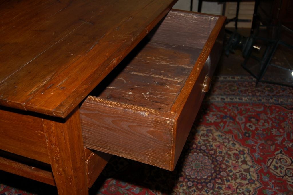 19th Century French Kitchen Work Table In Good Condition In San Francisco, CA