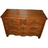 Antique 18th Century French Walnut Bombay  Chest of Drawers