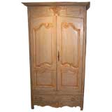 18th Century French Oak Painted Armoire