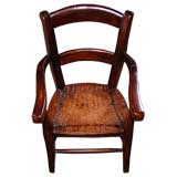19th Century French Walnut Childs Chair