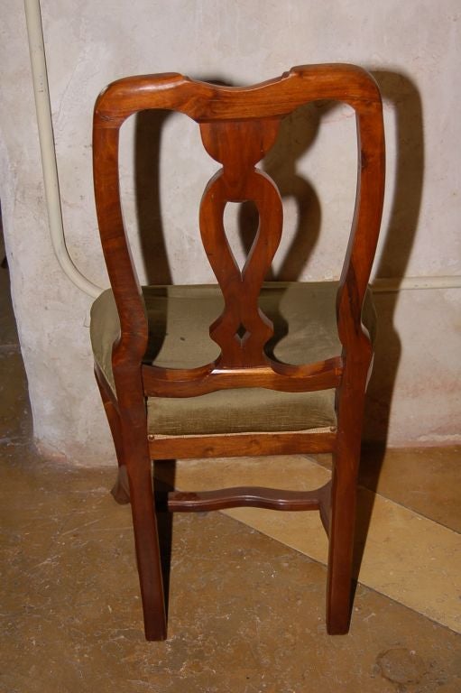 CLOSING  SALE   Chair Side 1920s Venetian Walnut Two Available For Sale 1