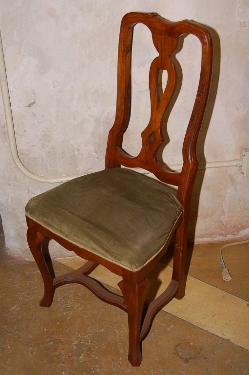 CLOSING  SALE   Chair Side 1920s Venetian Walnut Two Available For Sale 2