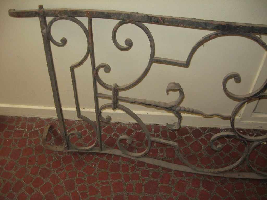 ON SALE Balcony 18th Century French Wrought Iron