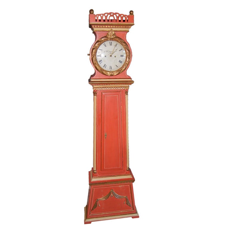 Standuhr Bornholm-Uhr aus Dänemark, spätes 18. Jahrhundert