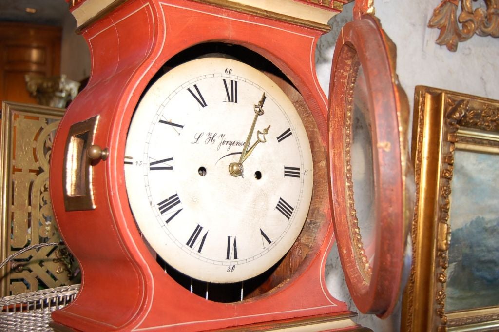 Standuhr Bornholm-Uhr aus Dänemark, spätes 18. Jahrhundert (Dänisch)