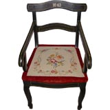 Biedermeier  Arm Chair Dated 1843