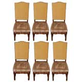Set of 6 1920's French Mouton Chairs