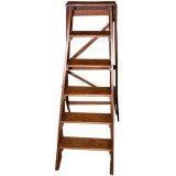 Antique 19th C. French Library Ladder