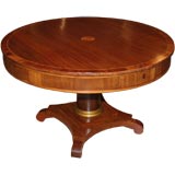 Circa 1840 Swedish Mahogany Pedestal Table