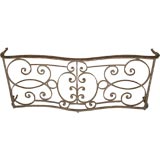 Early 19th Century French Wrought Iron Balcony made into console
