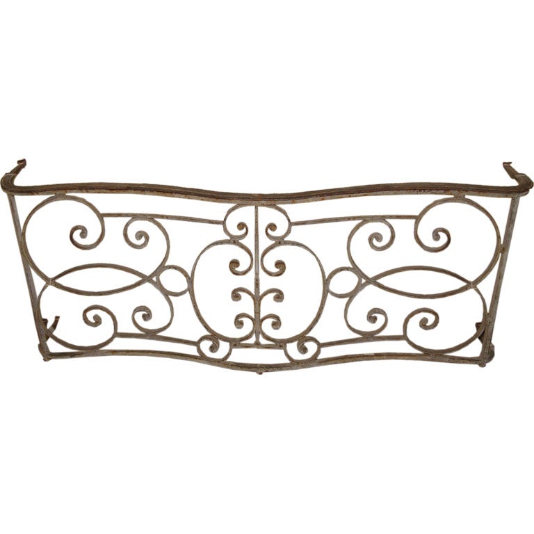 Early 19th Century French Wrought Iron Balcony made into console