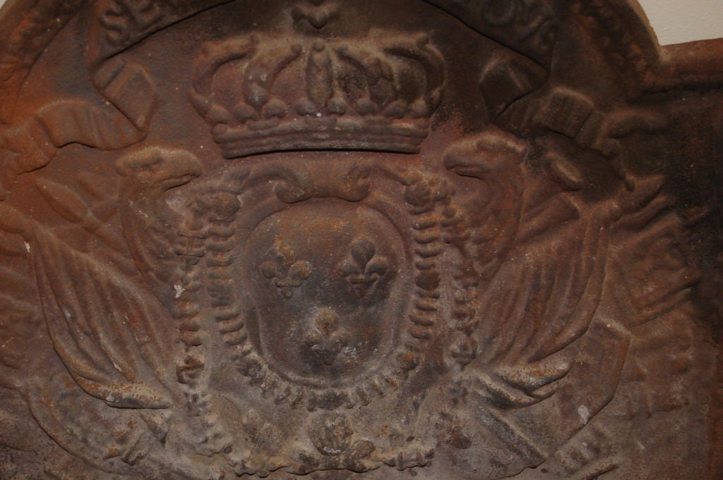19th Century French Iron Fireback