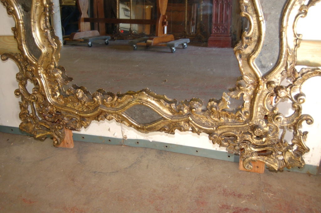 ON SALE Massive Size Mirror 19th Century Venetian Etched Glass 9'5'' H For Sale 1
