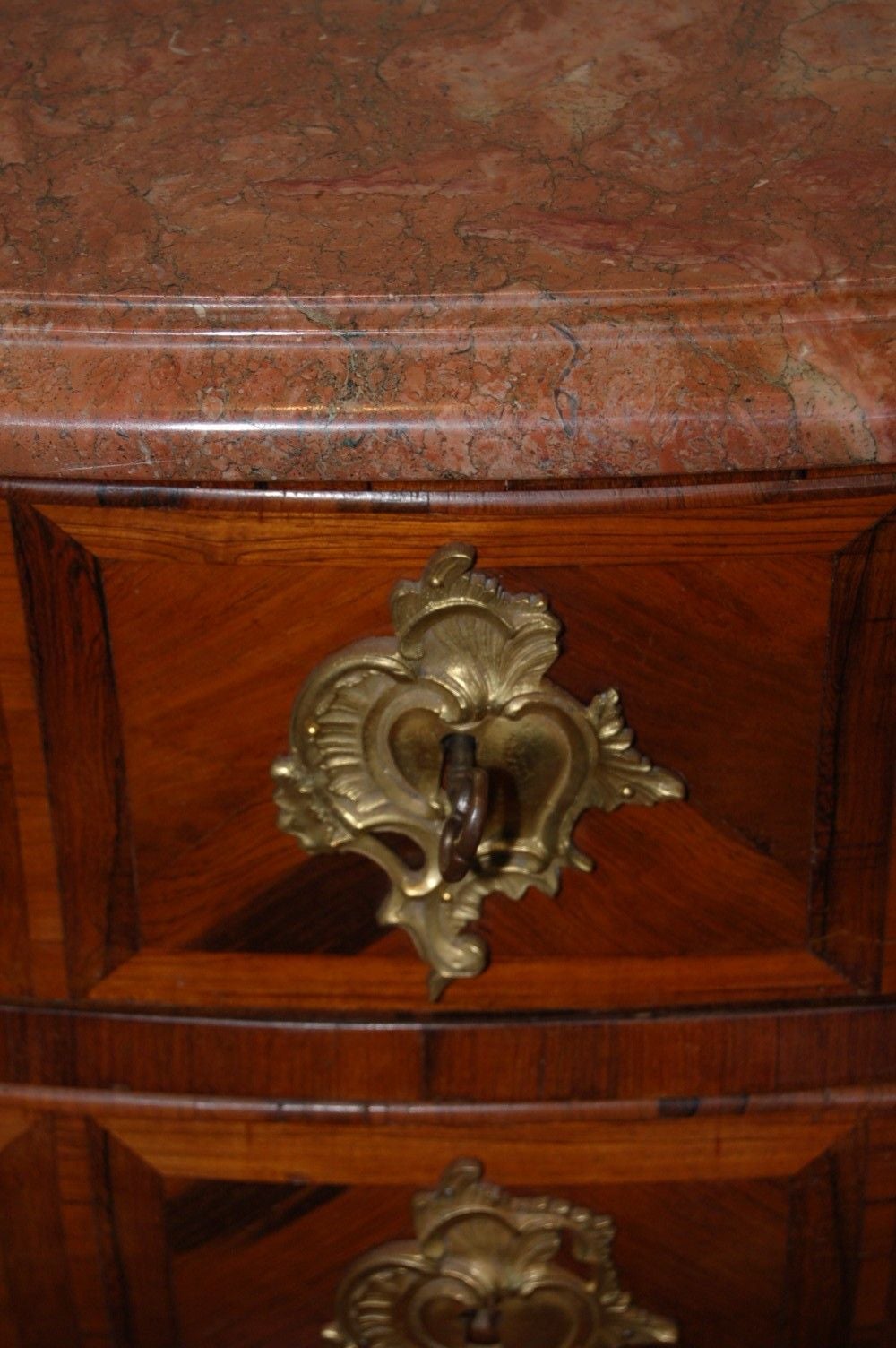 ON SALE Commode  French Regence 18th Century Parquetry Chest of Drawers 1