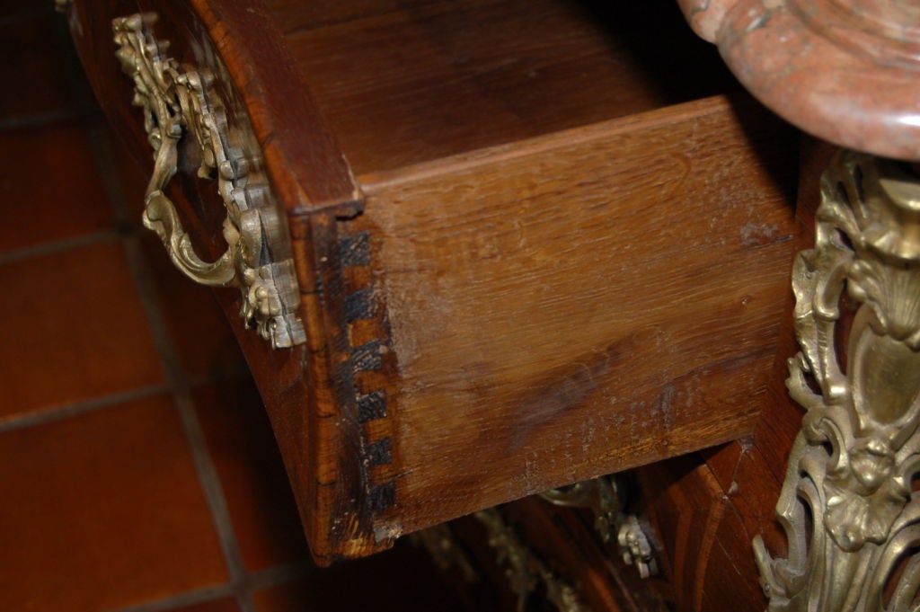 ON SALE Commode  French Regence 18th Century Parquetry Chest of Drawers 3