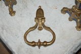 Pair 1950's Solid Brass Door Handles