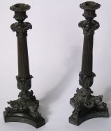 Pair 19th C. French Candlesticks