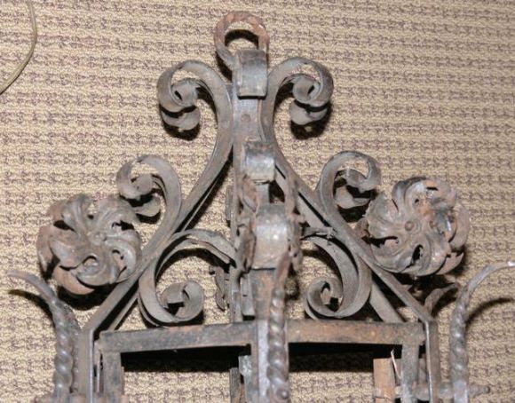 19th C. French Lantern With Bracket