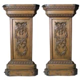 Pair Of Carved Wood Architectural Brackets
