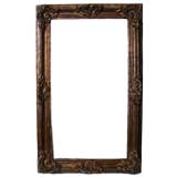 19th Century French Paper Mache Frame with New Mirror