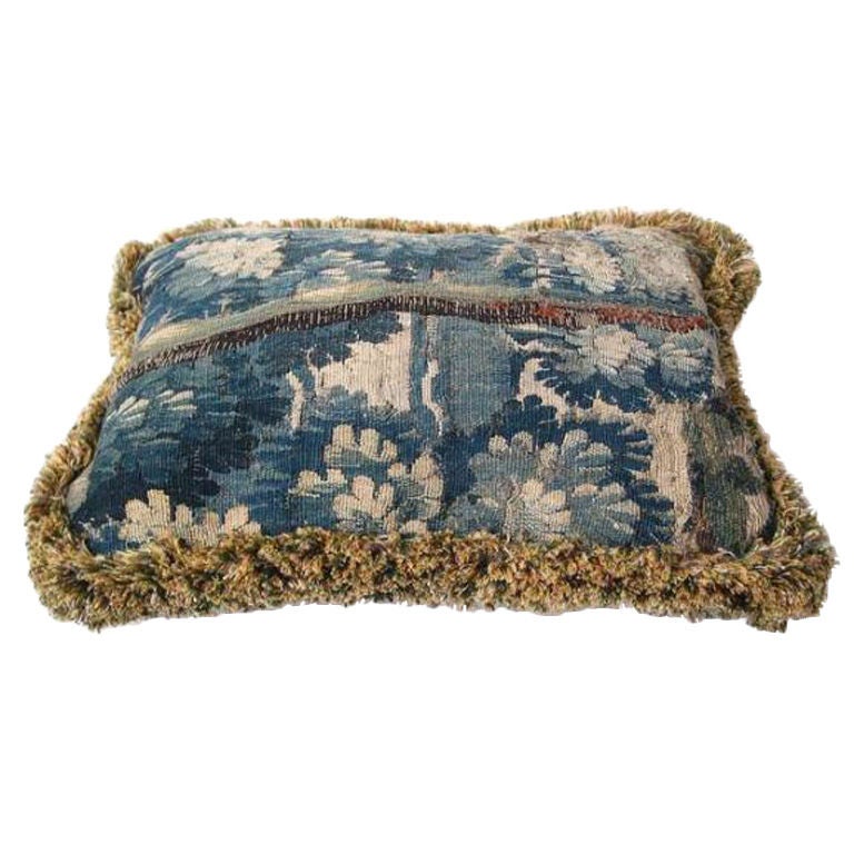 18th C. Aubusson Fragment Made Into Pillow