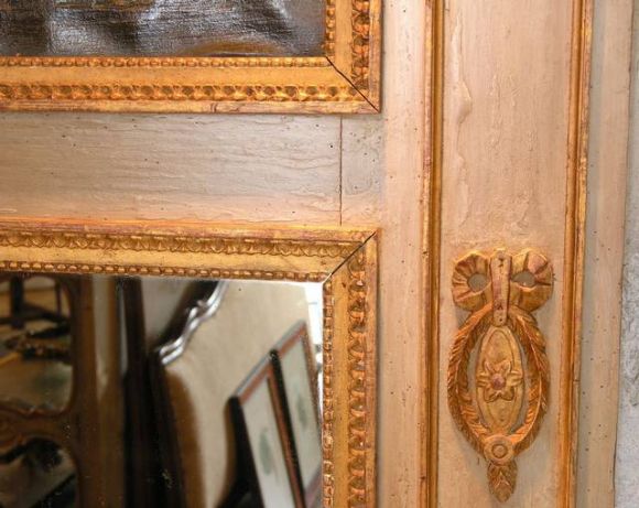 Neoclassical 18th Century French Trumeau Mirror