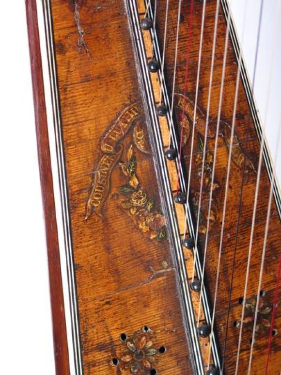 ON SALE Harp Signed Couisineau Louis XVI Period In Excellent Condition For Sale In San Francisco, CA