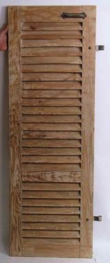 Used Pair Of Turn Of The 18th C. Pine Shutters