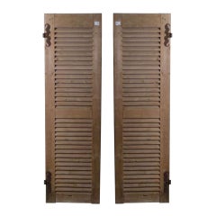 Pair of 19th Century French Shutters
