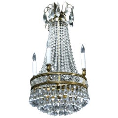 ON SALE  Chandelier 19th Century French Crystal 