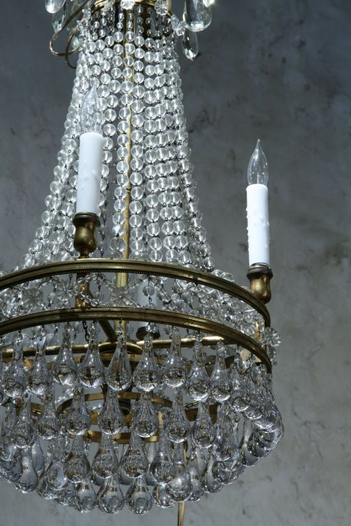 Neoclassical ON SALE  Chandelier 19th Century French Crystal 