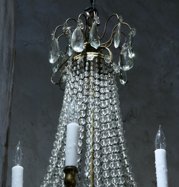 ON SALE  Chandelier 19th Century French Crystal  In Good Condition In San Francisco, CA