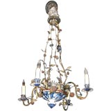 Antique Early 19th Century Delft Chandelier
