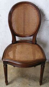 Set Of Four 19th/20th C. Caned Dining Chairs