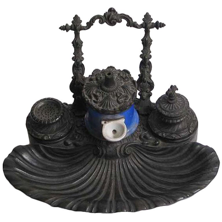 CLOSING SALE Inkwell Solid Brass 19th Century French