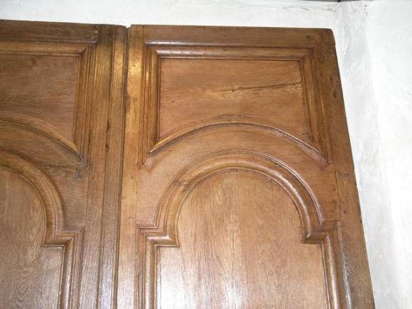18th century French Parisian entry way doors. Measured: 66'' W x 103'' H.