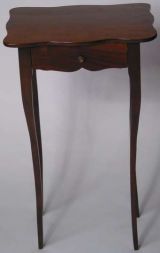 19th C. Walnut Top Beech Wood Base Table
