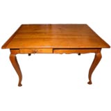 turn of the 19th century French cherry cabriole leg table turn of the 19th century French cherry cabriole leg table
