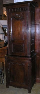 Half Of A 19th Century French Oak Buffet Deux Corps