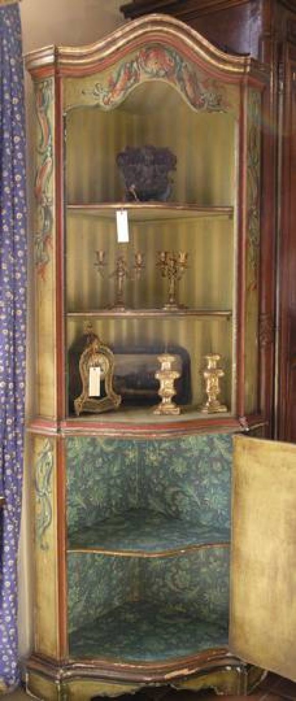 19th Century Italian Corner Cabinet